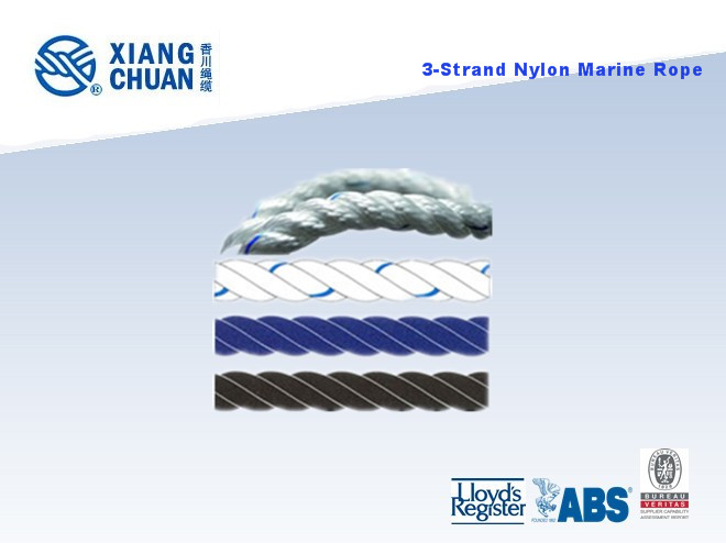 Dnv Approved 3 Strand Nylon Rope Polypropylene Rope PP Rope Polyester Rope